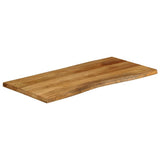 Table Top 110x60x2.5 cm Live Edge Solid Wood Mango 370767