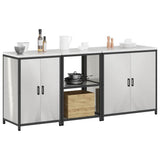 Kitchen Storage Set HATTEM 3 pcs Silver Stainless Steel 3392705