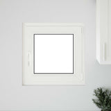 Basement Window RISOR 60 x 60 cm PVC and Glass Anthracite 42047271