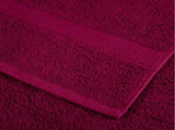 6 Piece Premium Towel Set SOLUND Bordeaux 600 gsm 137556