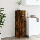 Apothecary Cabinet Smoked Oak 30x41x118 cm Engineered Wood 855164