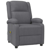 Massage Chair Grey Faux Leather 340165