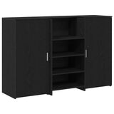 Reception Desk Black Oak 155x50x103.5 cm Engineered Wood 3324197