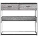 Console Table Grey Sonoma 90x35x80 cm Engineered Wood 849177