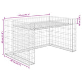 Lawn Mower Garage with Raised Bed 110x80x60 cm Steel Wire 145655