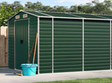 Garden Shed Green 191x555x198 cm Galvanised Steel 3188236