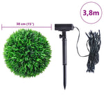 Artificial Boxwood Balls with LED Lights 2 pcs Green 38 cm 3335901