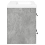 ZNTS 2 Piece Bathroom Furniture Set Concrete Grey Engineered Wood 3324921