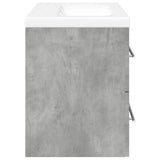 2 Piece Bathroom Furniture Set Concrete Grey Engineered Wood 3324921