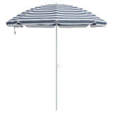 Beach Parasol Blue and White 263 x 263 x 272 cm 4010669