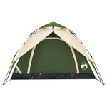 Camping Tent Dome 4-Person Green Quick Release 4004181
