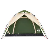 Camping Tent Dome 4-Person Green Quick Release 4004181