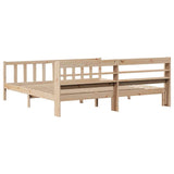 Bed Frame without Mattress 200x200 cm Solid Wood Pine 3306588
