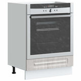 Oven Cabinet Kalmar Grey Sonoma Engineered Wood 853523