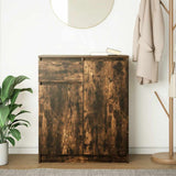 Sideboard with Drawer Smoked Oak 71x35x84 cm Engineered Wood 861593