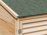 Garden Shed Natural 106 x 56 x 176.5 cm Solid Fir Wood 42033464