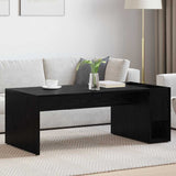 Coffee Table Black Oak 101.5 x 50 x 37 cm Engineered Wood 891193
