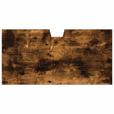 Bathroom Sink Cabinet Smoked Oak 60x30x60 cm Engineered Wood 842448