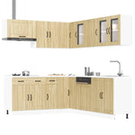 ZNTS 11 Piece Kitchen Cabinet Set Lucca Sonoma Oak Engineered Wood 3314924