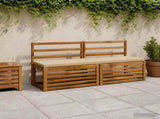 2-Piece Bench Cushions SOEST 2 pcs 100% Polyester Beige 949049