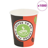 30085 1000 pcs Disposable Coffee Cups Paper 240 ml