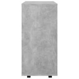 Storage Cabinet Concrete grey Engineered wood Rollable 808453