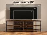 Industrial-Style Corner TV Unit - Black/Brown T3398P344744