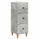 Drawer Cabinet Concrete Grey 33 x 34.5 x 90 cm Engineered Wood 894158