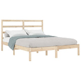 Bed Frame without Mattress 135x190 cm Double Solid Wood 3104908