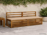 2-Piece Bench Cushions SOEST 100% Polyester Sand 949379