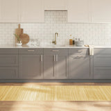 Rug Rectangular Light Natural 80x500 cm Bamboo 376795