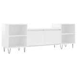 TV Cabinet High Gloss White 160x35x55 cm Engineered Wood 831342