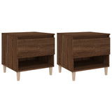 Bedside Tables 2 pcs Brown Oak 50x46x50 Engineered Wood 819547