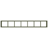 Planter Olive Green 280x40x40 cm Cold-rolled Steel 860692