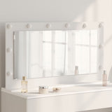 Vanity Mirror White 100 x 55 x 18 cm Glass and Engineered wood 868301