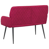 2 Seater Sofa with Metal Legs 2-Seater Wine Red Velvet 42051056