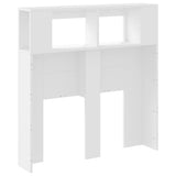 LED Headboard White 100x18.5x103.5 cm Engineered Wood 837330