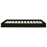 Dog Bed Black 101.5x74x9 cm Solid Wood Pine 820870