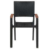 Garden Dining Set Black 3099418