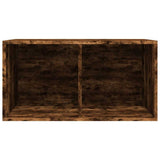 815252 Vinyl Storage Box Smoked Oak 71x34x36 cm Engineered Wood