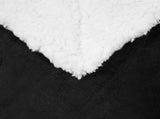 Throw Blanket Black 240 x 270 cm Fleece 42016996