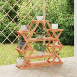 Flower Stand 110x25x105 cm Solid Wood Fir 362878