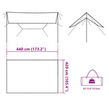 Camping Tarp Grey and Orange 420x440 cm Waterproof 94675