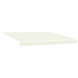 Retractable Awning Cream 400 x 300 cm Fabric and Metal 3330489