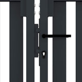 Double Door Fence Gate Steel 300x75 cm Anthracite 146350