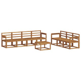 Outdoor Sofa Set 8 pcs Natural Solid Acacia Wood 3366102