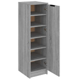 Shoe Cabinet Grey Sonoma 30x35x100 cm Engineered Wood 817106