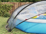 Pool Dome Folding Manual Transparent 405 x 405 x 192 cm PVC 42001109