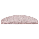 Stair Mats 15 pcs 65x21x4 cm Light Pink Half Round Large 322377