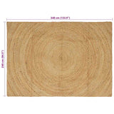 Area Rugs Natural 240 x 340 cm Jute 42010527